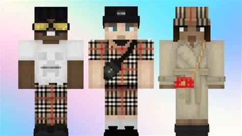 minecraft burberry skin|burberry minecraft capsules.